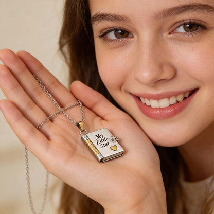 Akslay Open Chapter™ Book Locket Necklace
